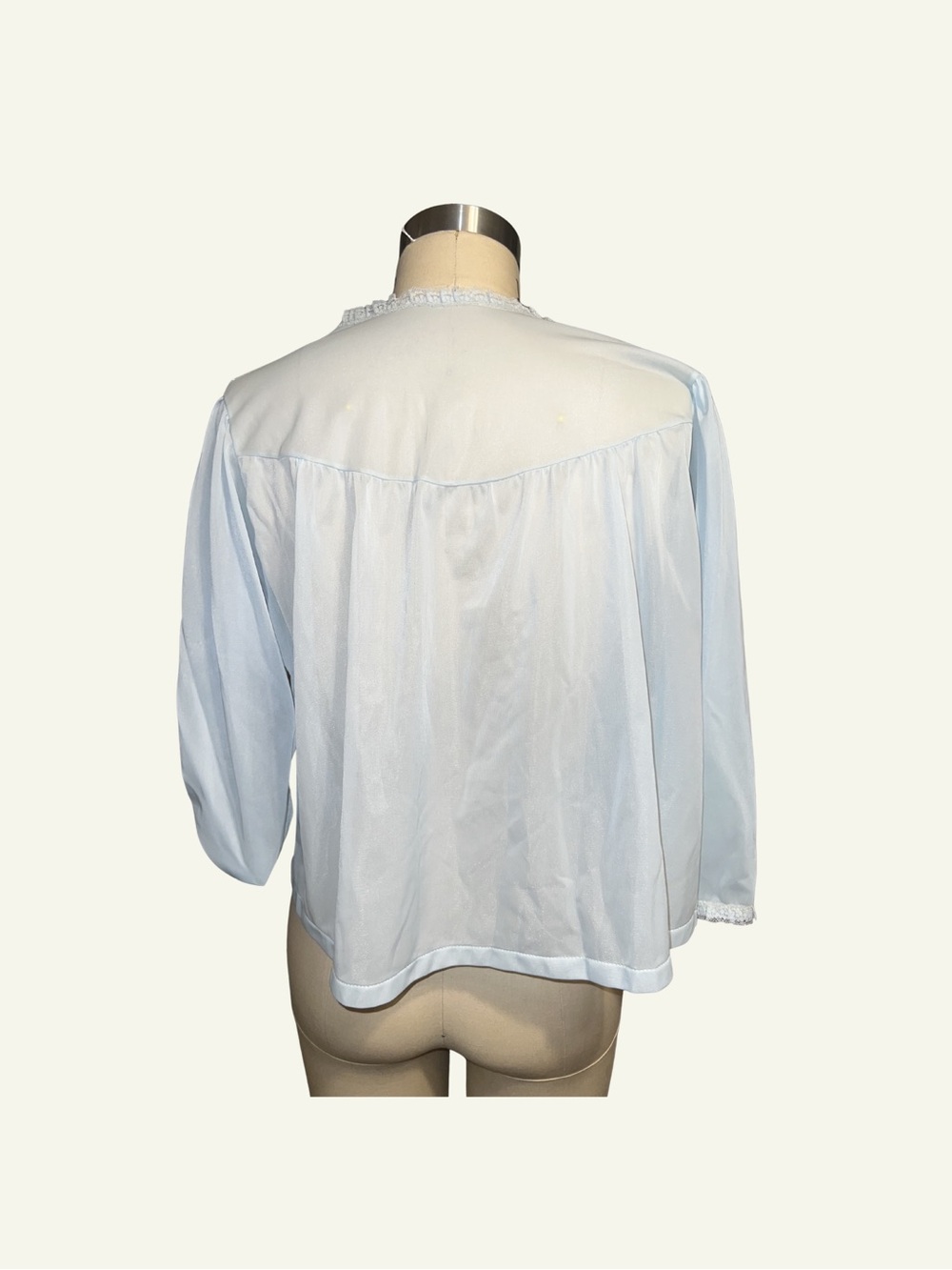 Light Blue Floral Vintage sleepwear - Picture 4 of 4